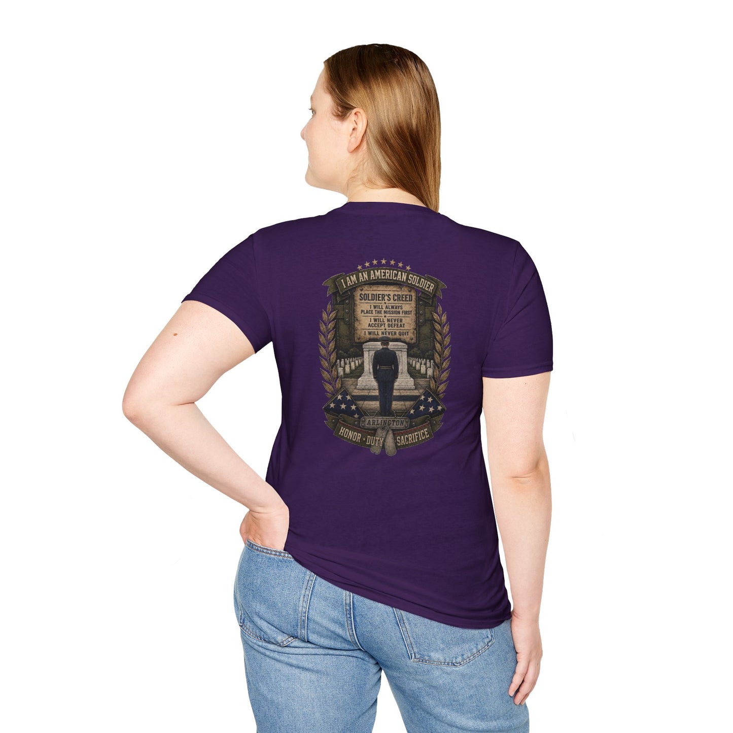 American Soldier Creed T-Shirt — I Am An American Soldier Military Tribute Tee