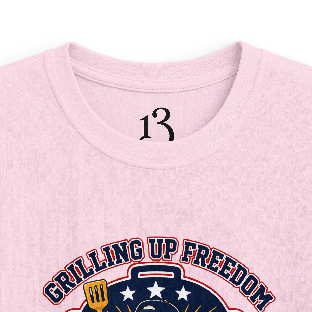 Kids T‑Shirt — "Grilling Up Freedom" USA Cookout Crew Patriotic BBQ Tee