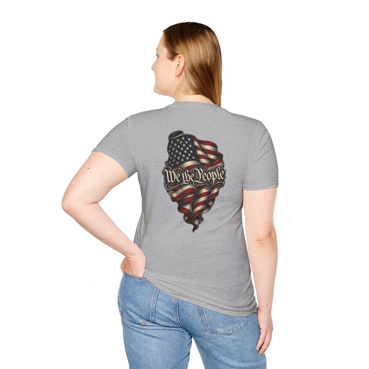 "We The People" Stars13stripeS Embossed T-Shirt