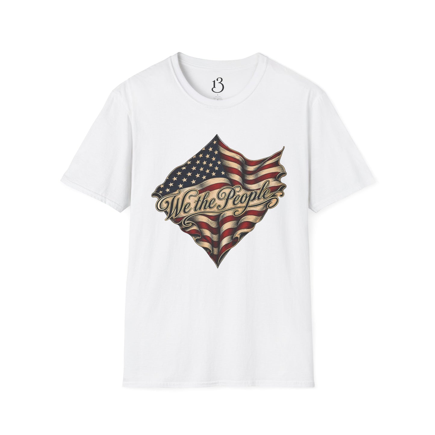 We the People Flag T-Shirt — Vintage American Patriotic Tee