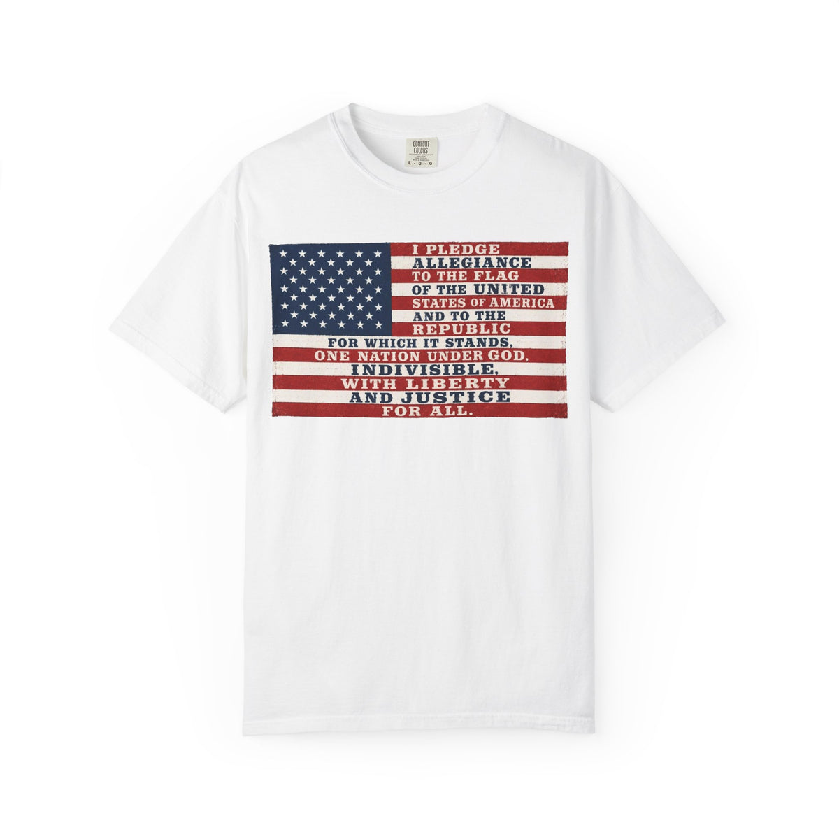 Pledge of Allegiance American Flag T-Shirt