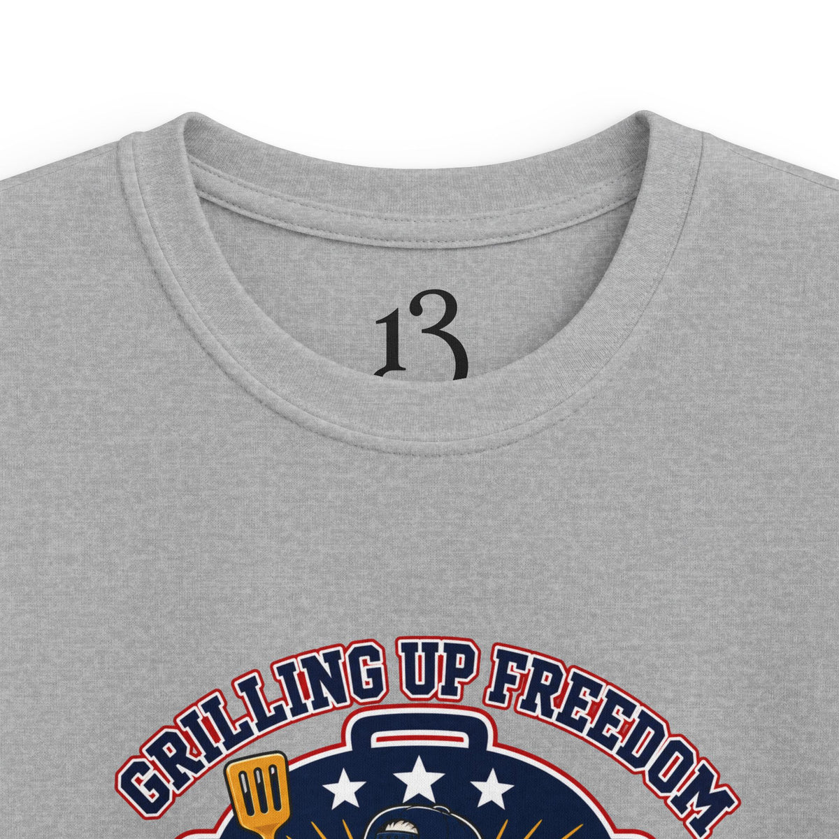 Kids T‑Shirt — "Grilling Up Freedom" USA Cookout Crew Patriotic BBQ Tee