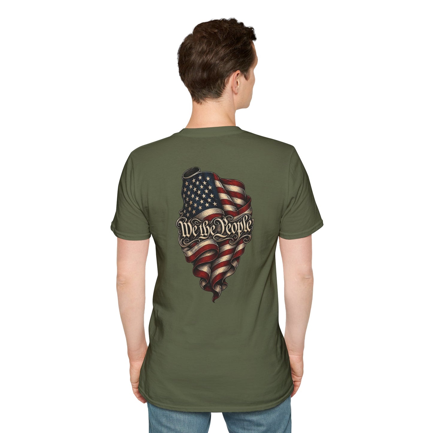 "We The People" Stars13stripeS Embossed T-Shirt