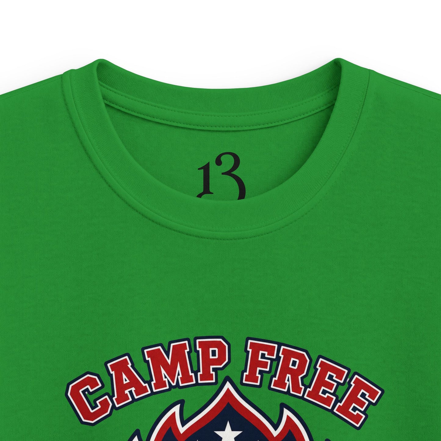 Kids Tee - "Camp Free" Eagle Camping Graphic Shirt for Outdoor-Loving Kids