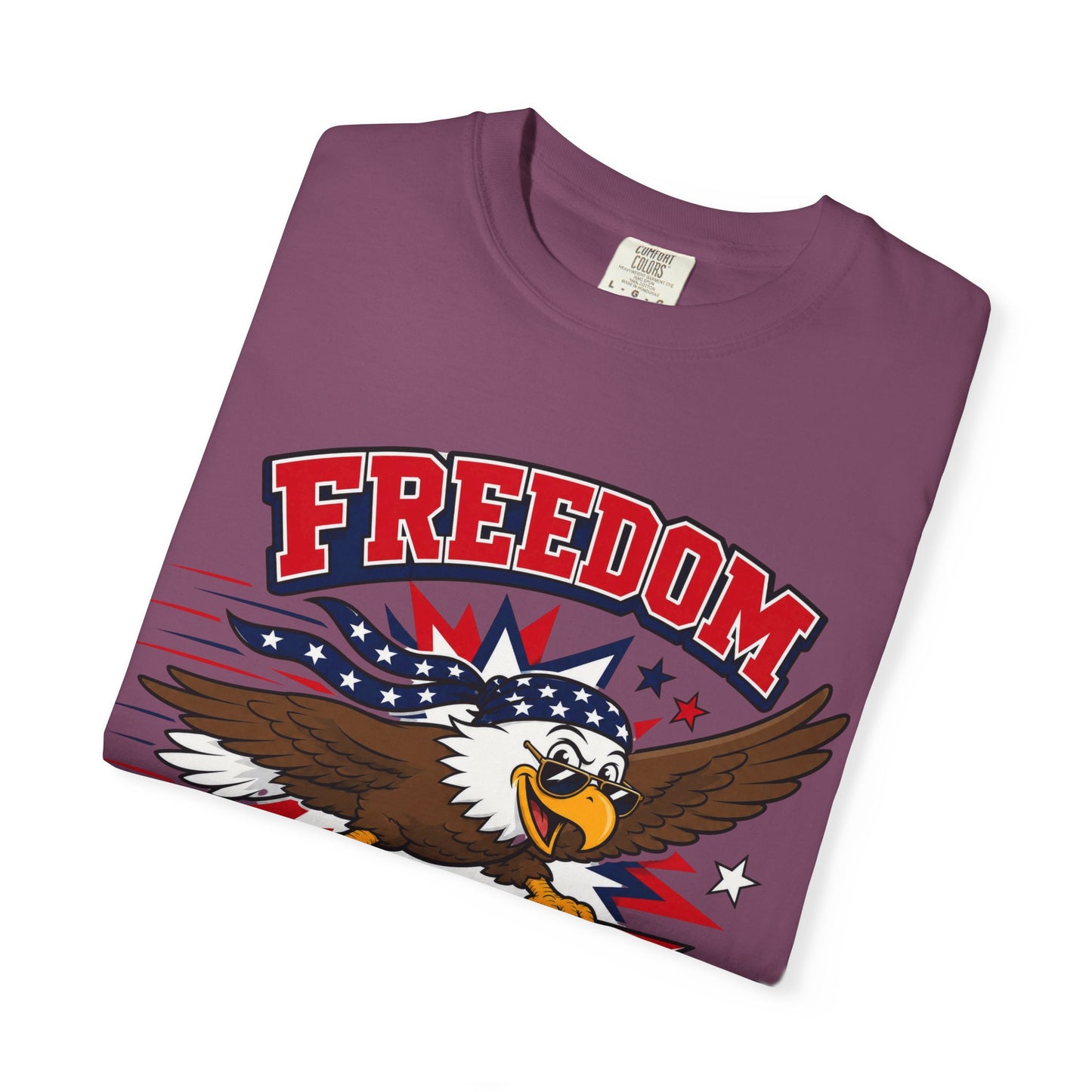 Freedom Flies Fast T-Shirt — Patriotic Eagle Graphic Tee