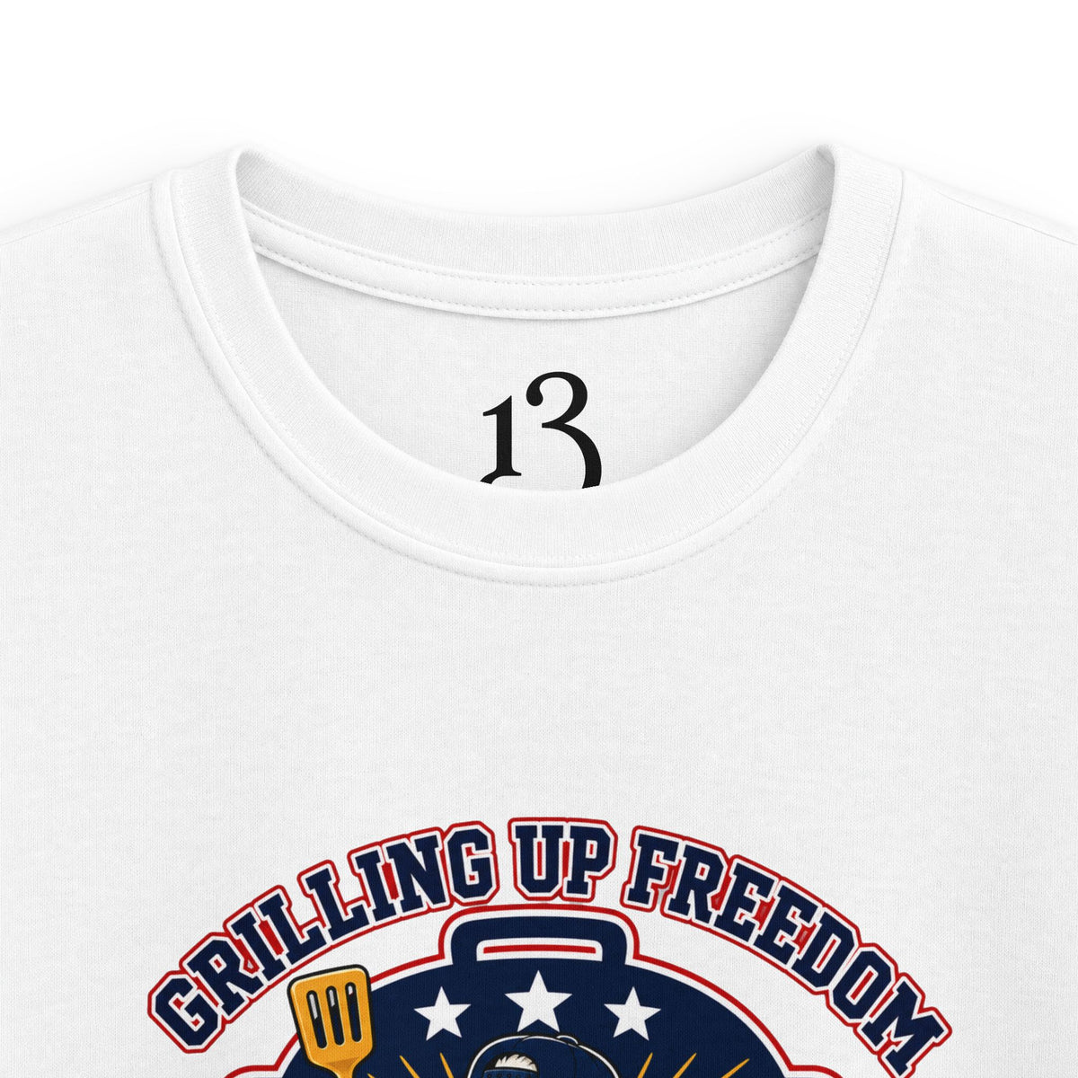 Kids T‑Shirt — "Grilling Up Freedom" USA Cookout Crew Patriotic BBQ Tee