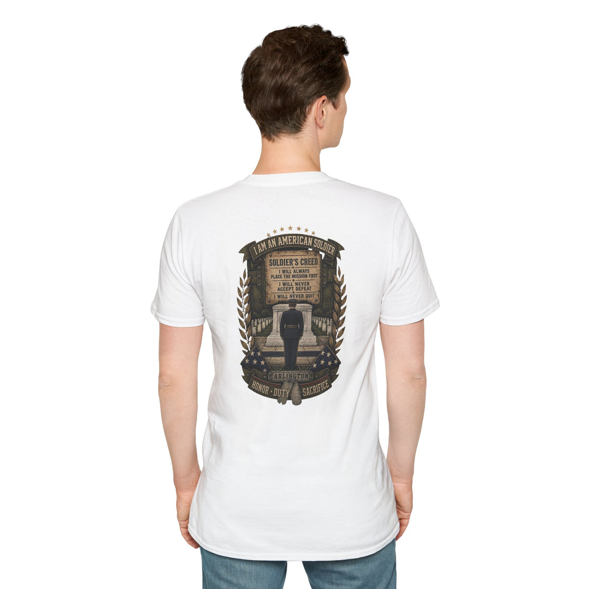 American Soldier Creed T-Shirt — I Am An American Soldier Military Tribute Tee
