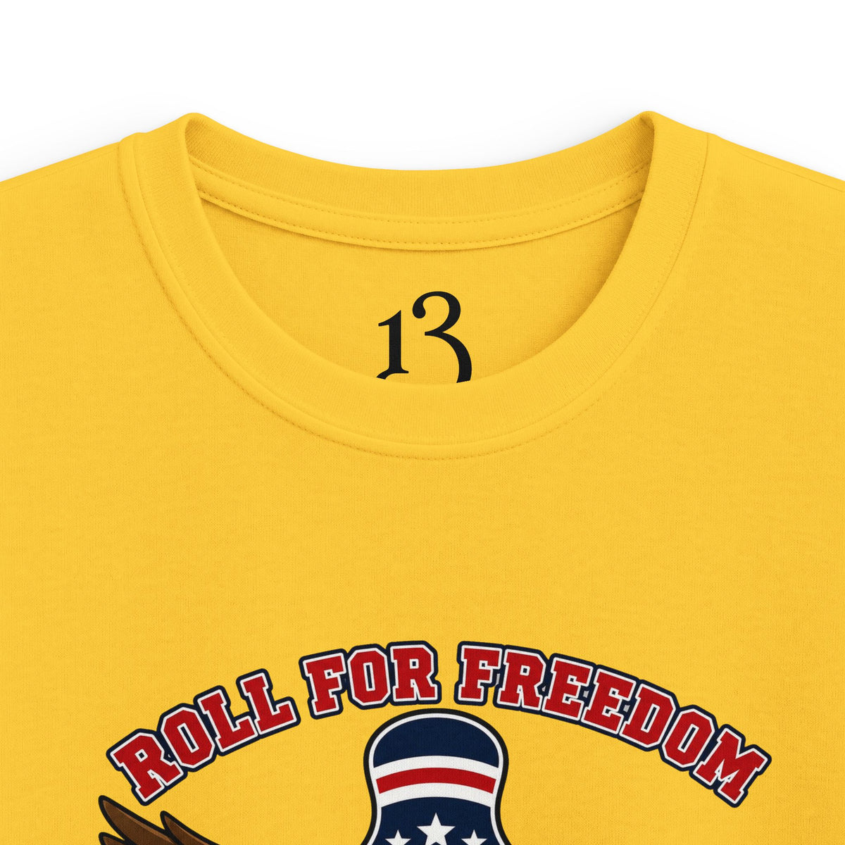 Kids Tee - Bowling Eagle “Roll For Freedom” Patriotic Graphic