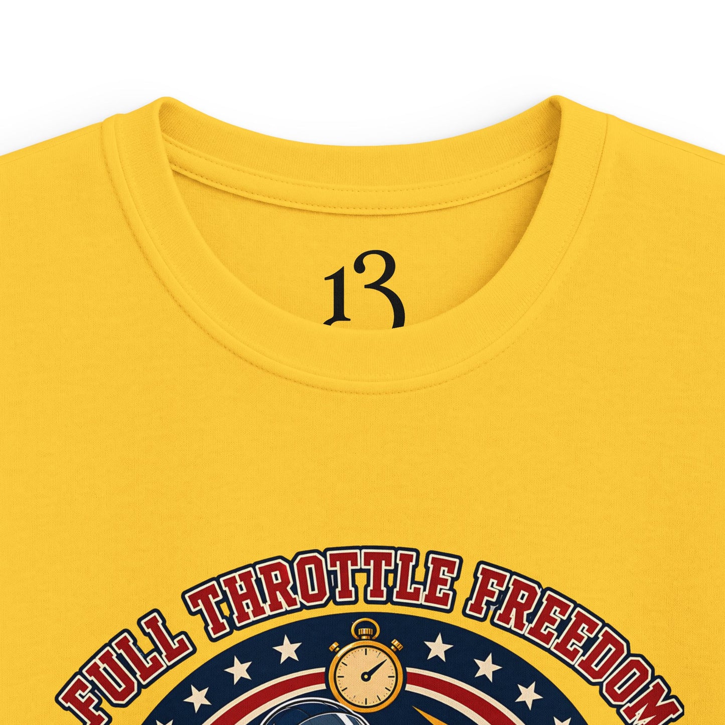 Kids Tee — 'Full Throttle Freedom' Go-Kart Racing Shirt