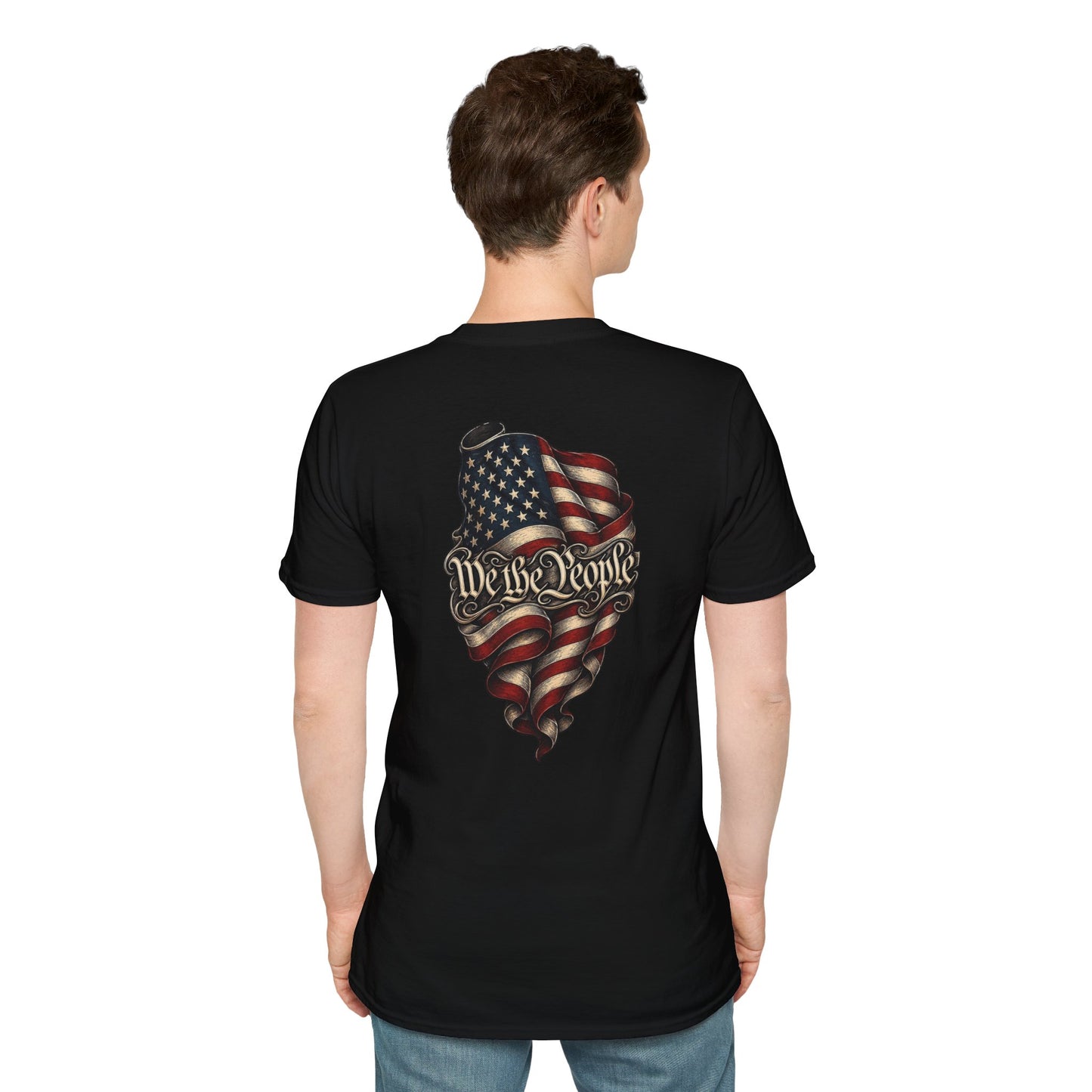 "We The People" Stars13stripeS Embossed T-Shirt