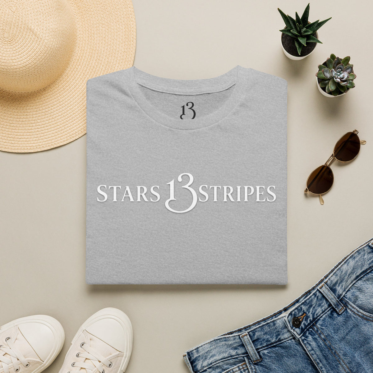 Arlington Soldier, Stars13stripeS Embossed T-Shirt