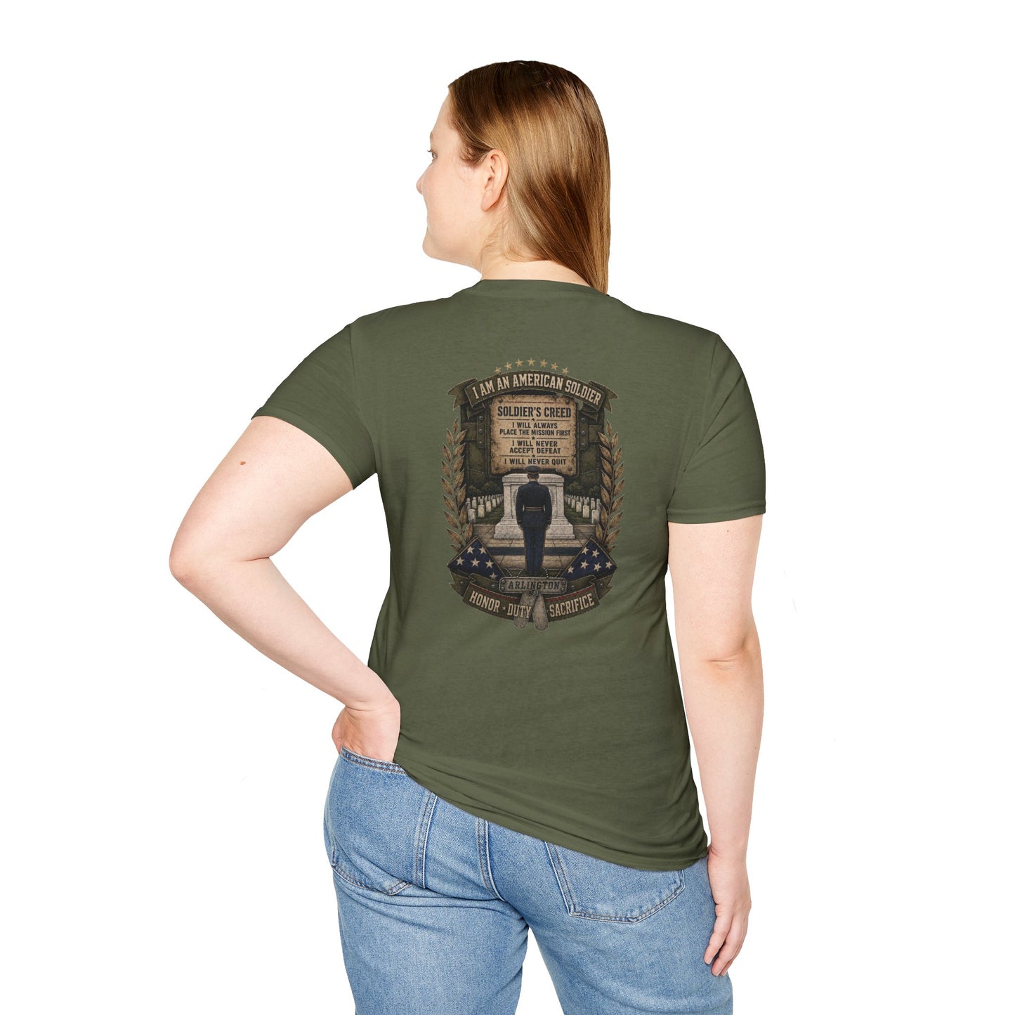 American Soldier Creed T-Shirt — I Am An American Soldier Military Tribute Tee
