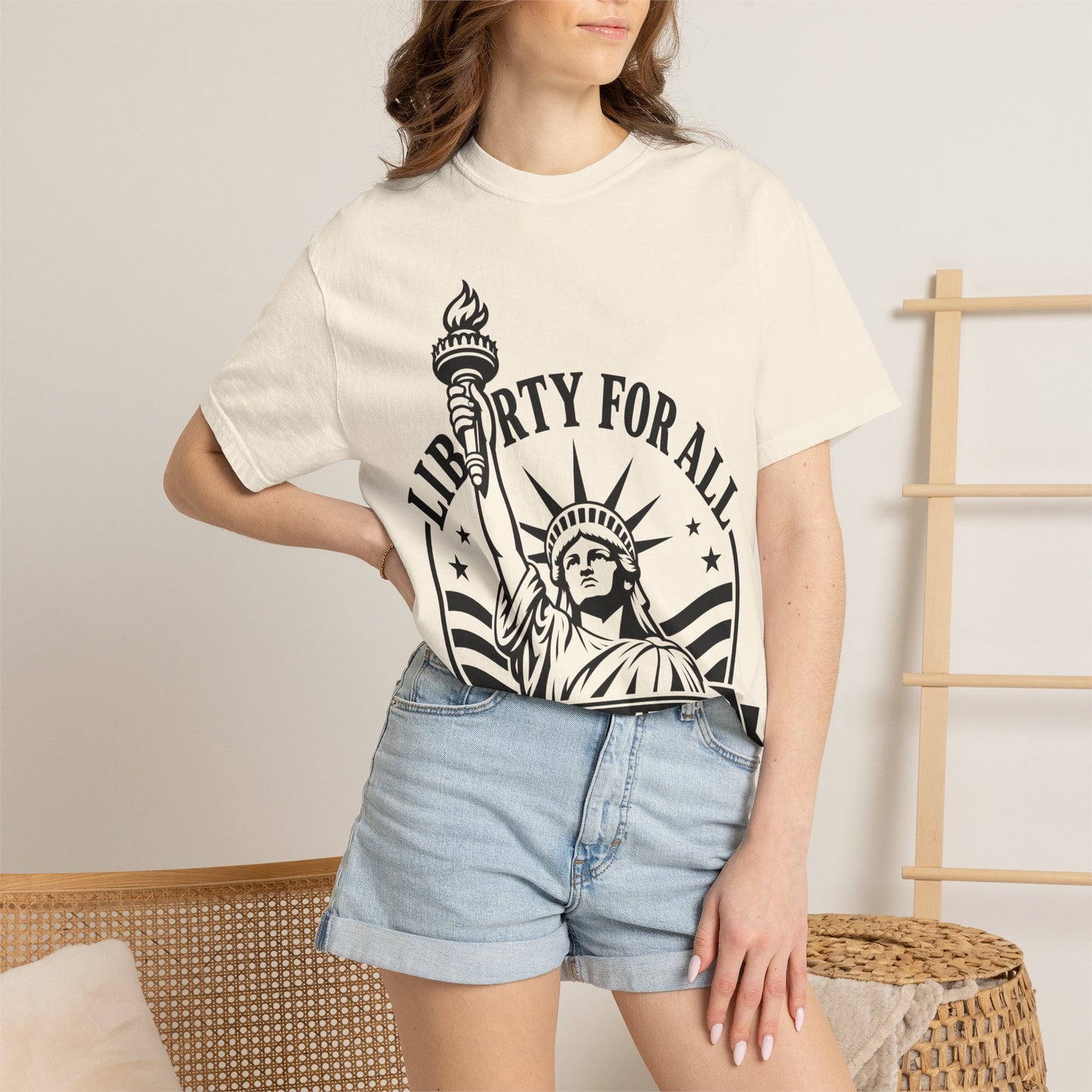 Liberty For All T-Shirt — Statue of Liberty 'EST. 1776' Patriotic Graphic Tee