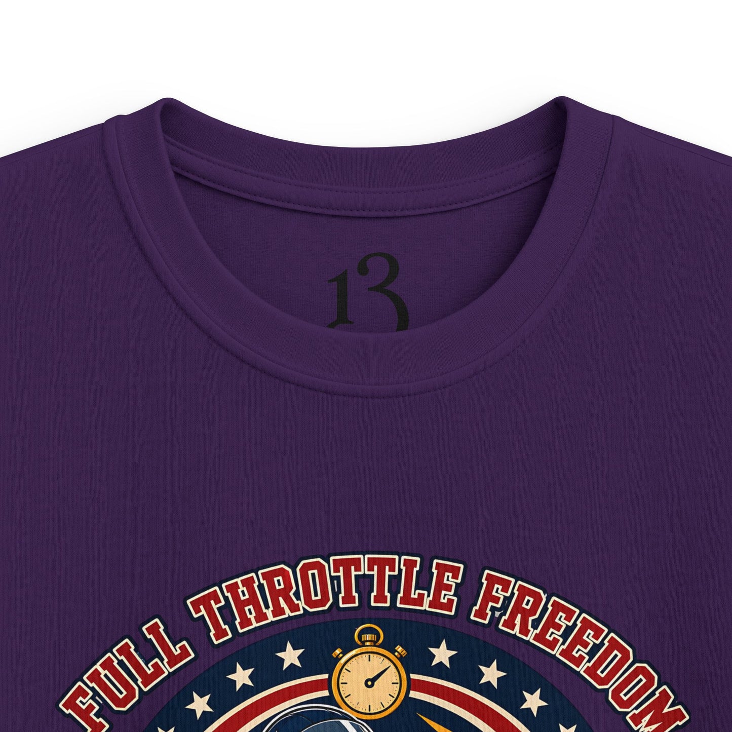 Kids Tee — 'Full Throttle Freedom' Go-Kart Racing Shirt